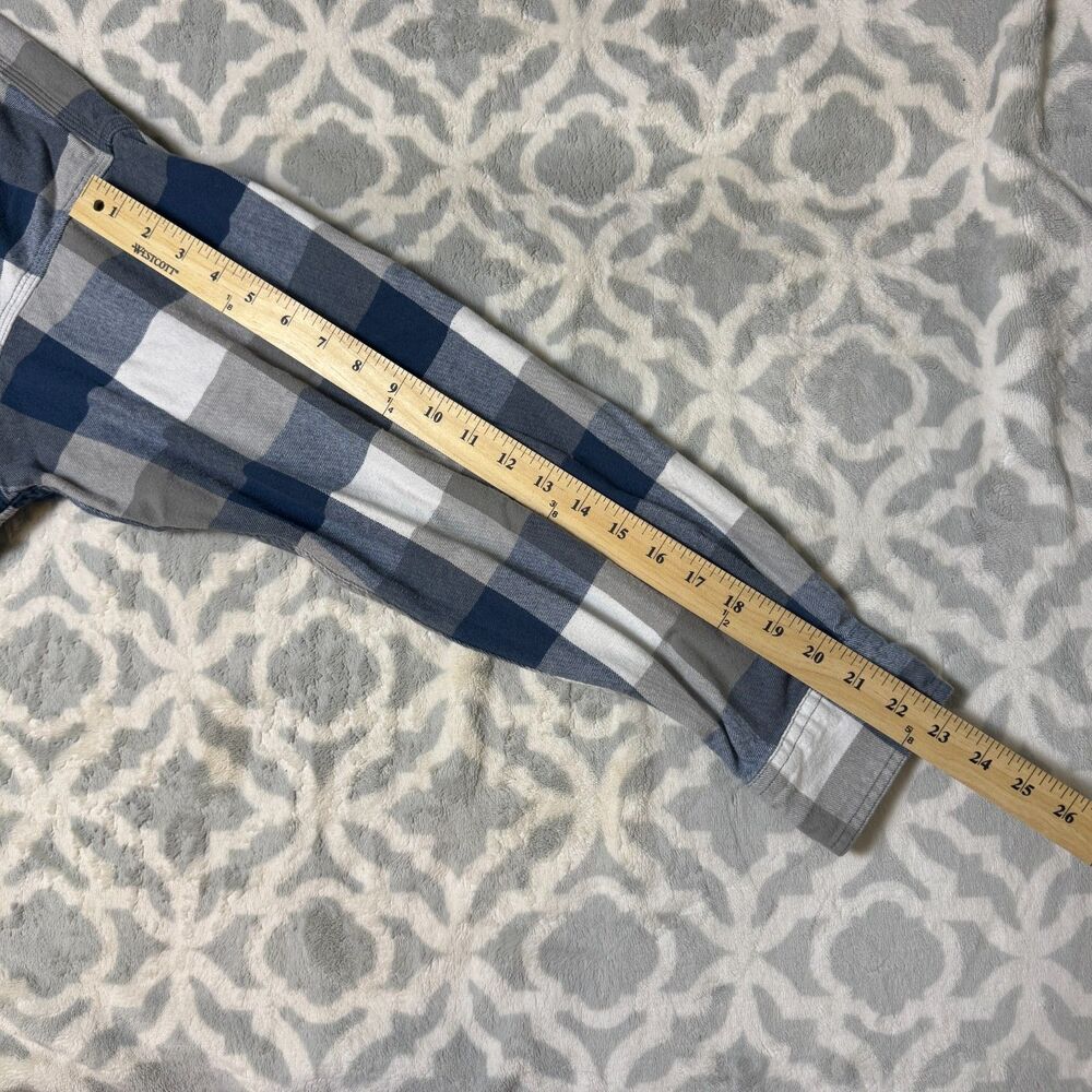 Red‎ Head Brand Co Men's XL Blue Grey Buffalo Plaid Flannel Shirt Cotton - Picture 7 of 10